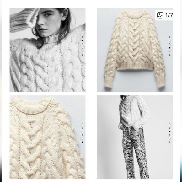 Zara chunky knit sweater - Picture 1 of 7